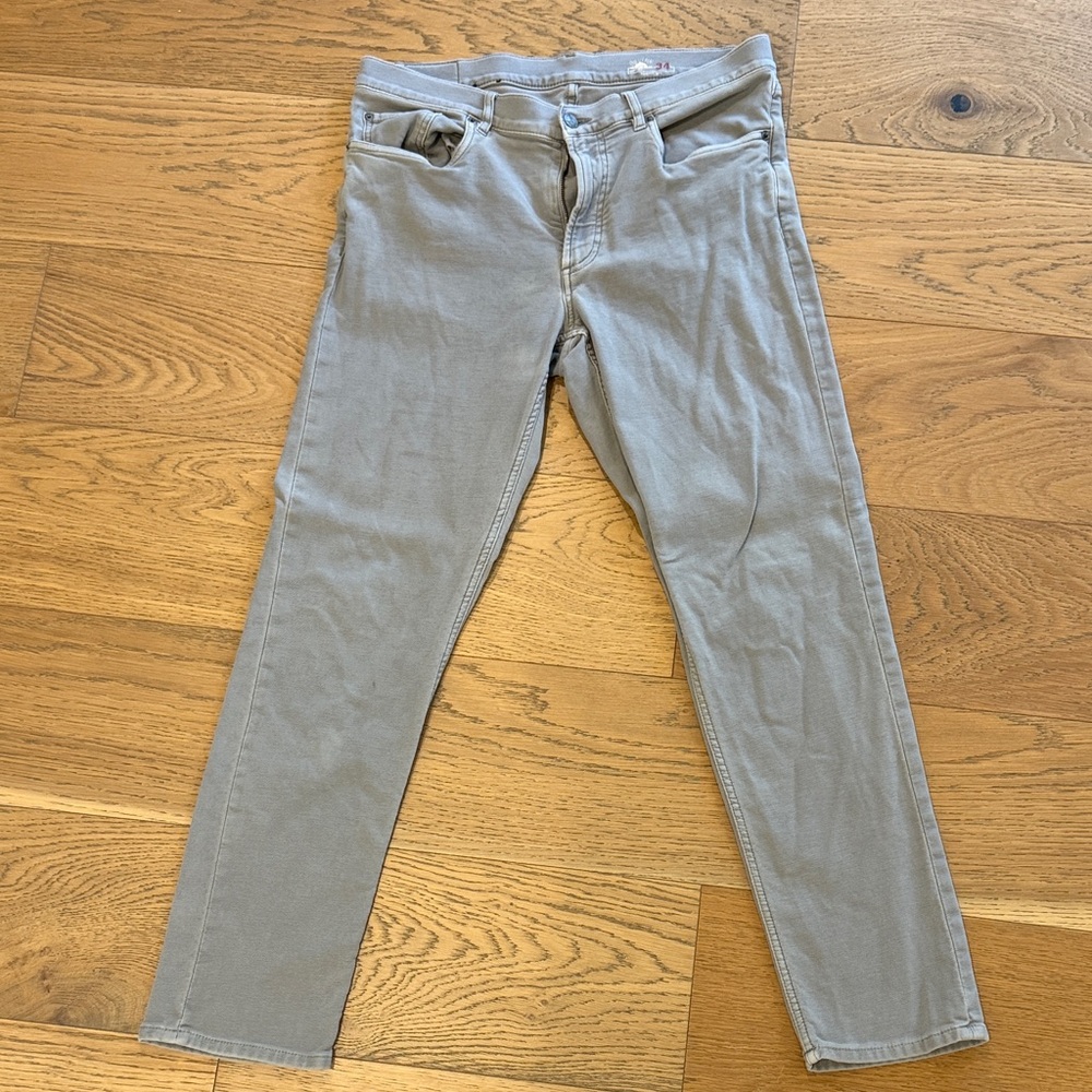 Faherty Gray Terry Pants
